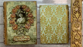 Vintage. Decoupage. Book box decor. Винтаж. Декупаж. Декор шкатулки книги.