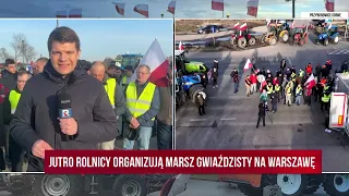 Na żywo! Przyborowice Górne. Jutro rolnicy organizują marsz gwiaździsty na Warszawę | M. Gwardyński