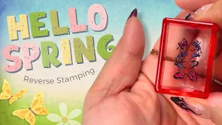 Cute SPRING SEASON Reverse Stamped Nail Art | 1-Minute Maniology