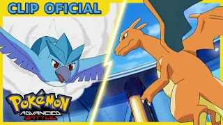 ¡Charizard vs. Articuno! | Pokémon: Advanced Battle | Clip oficial