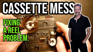 Audiomover Tech - Fixing a Cassette Tape that Has Come off the Spool