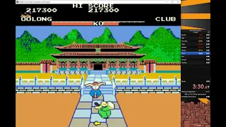 Arcade speedrun Yie Ar Kung-Fu (イー・アル・カンフー) [1985] former world record very difficult level 7:02.71