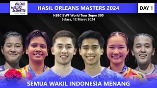Hasil Orleans Masters 2024 Day 1 Babak 32 Besar Tadi Malam. Semua Wakil Indonesia Menang