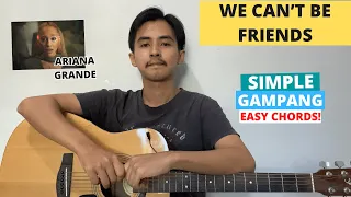 CHORD SIMPLE GAMPANG (We Can't Be Friends - Ariana Grande) (Tutorial Gitar) Easy Chords! VIRAL!
