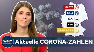 Aktuelle CORONA-ZAHLEN: RKI meldet 8.517 COVID-19-Neuinfektionen - Tendenz steigend