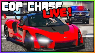 McLaren Police Chase and More Heists | GTA 5 LIVE