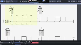 Beginner Guitar Lesson (4 Chord Song) Simple