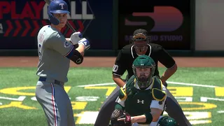 Texas Rangers vs Oakland Athletics | MLB Today 5/7 Full Game Highlights - (MLB The Show 24 Sim)