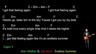 Alan Walker & Zak Abel - Endless Summer - Lyrics Chords Vocals