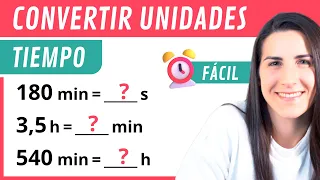 HORAS, MINUTOS y SEGUNDOS ⌚ Conversión de Unidades de Tiempo