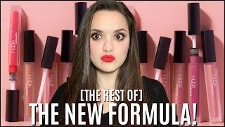 Huda Beauty [NEW!] Liquid Matte Ultra-Comfort Transfer-Proof Lipstick! All 16 Shades Swatched! Pt 2!
