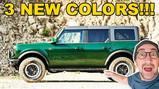 HOLY COW! 2022 Ford Bronco Update Gets 3 New Colors... REVEALED. (Eruption Green?)