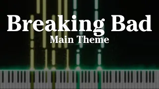 Breaking Bad - Main Theme (Piano Cover)