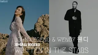 [3D+BASS BOOSTED] John Legend X Wendy (웬디) - Written in the Stars | PinkVelvet