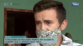 Familiares de motoboy morto em acidente pedem por justiça