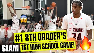 The #1 8th Grader Dominated In His HS Debut! 😳🔥 AJ Dybantsa Is TUFF!