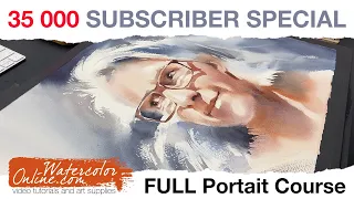 35 000 Subscriber Special - Portrait: Negative Space and Dry Brush (FULL Course)