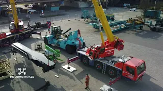 Build up of a Konecranes reach stacker.