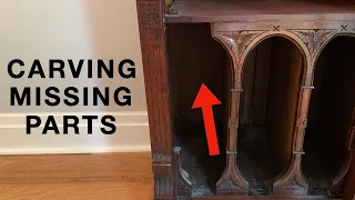 Restoring a Sheet Music Cabinet with Missing Carving - a Fixing Furniture Restoration