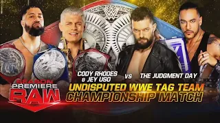 Cody Rhodes & Jey Uso Vs The Judgment Day Campeonatos en Parejas - WWE Raw 16/10/2023 (En Español)