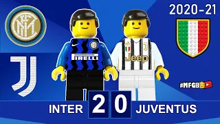Inter Juventus 2-0 • Serie A 2020/21 Lego • Gol e Sintesi 17/01/2021 All Goals Highlights Inter Juve