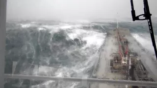 Ship in bad weather northwest of England (2)