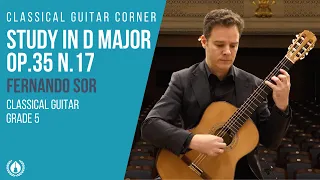 Sor Study in D Major, Op.35 no.17 - Grade 5 Classical Guitar Repertoire