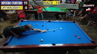 FULL FIGHT SINO ANG MAG UUWI NG POT MONEY 99K  EFREN  BATA  REYES VS  JHAY R MALIBAY I RACE-18