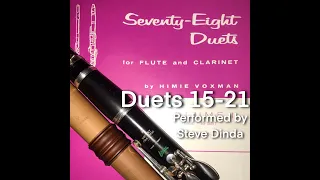 78 Duets for Flute and Clarinet No.15-21 by Himie Voxman