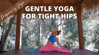 Yoga for TIGHT HIPS | 12 minute gentle hips stretch (Pregnancy Safe).. Ashley Freeman