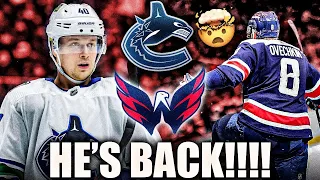 ELIAS PETTERSSON IS BACK! FIRST 2-GOAL GAME SINCE FEBRUARY—Vancouver Canucks VS Washington Capitals