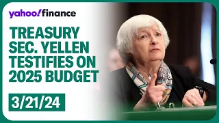 Treasury Secretary Janet Yellen testifies regarding Biden's 2025 fiscal year budget before the House
