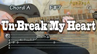 Un-Break My Heart - guitar tab chord