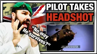 Chinook Pilot takes a HEADSHOT... Then flies the thing home (Royal Marine Reacts)