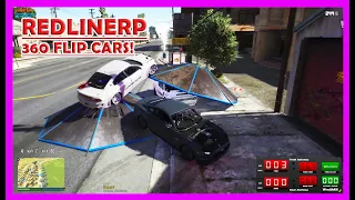 GTA 5 | RedLineRP #4 | 360 FLIP CARS DESTROY COPS