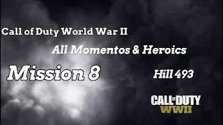 Call of Duty: WWII Mission 8 Hill 493 All Mementos & Heroic Actions