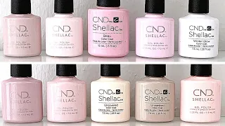 Swatching the ENTIRE CND Shellac Line 2021 [Video #2 PINKS +NUDES]