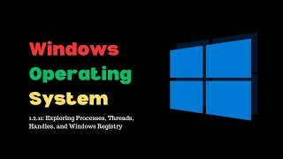 1.2.11 Lab - Exploring Processes, Threads, Handles, and Windows Registry