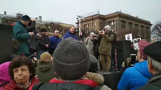 Лев Щеглов на митинге памяти Бориса Немцова Санкт-Петербург 24.02.19