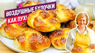 Сдобное тесто как пух! Воздушные булочки с кунжутом. Доступный рецепт