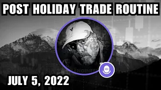 Post Holiday Trade Routine, 5 July 2022 | ICT (Inner Circle Trader) Twitter Space
