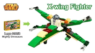 LEGO MOC/LEGO CREATOR 31058 Mighty Dinosaurs Alternative Build Tutorial - X-wing fighter/레고31058 MOC