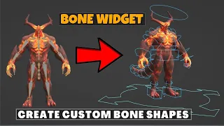 Bone Widget : Create Custom bone Shapes/Widgets in Blender