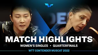 Qian Tianyi vs Elizabeta Samara | WS | WTT Contender Muscat 2022 (QF)