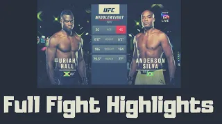 UFC Anderson Silva vs Uriah Hall ( Full Highlights )