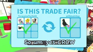 Adopt me trading! | We got parrot and crow 🤩✨ | I finally got a rainbow maker! 🌈