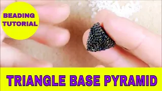 Geometric Beadwork: Beaded Triangle Pyramid