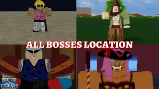 Every BOSS Location and EVERY BOSS DROP (1st sea - 3rd sea) | Blox Fruit