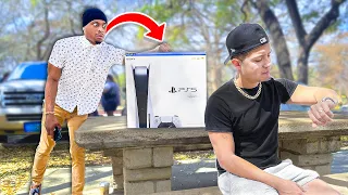 Dropping EMPTY PS5 Box In Public!