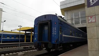 Прибытие межрегионального поезда 669 Гомель-Калинковичи-Минск на станцию Минск-Пассажирский